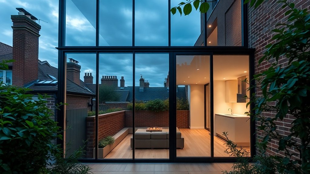 Glass Extension Walls Aldgate
