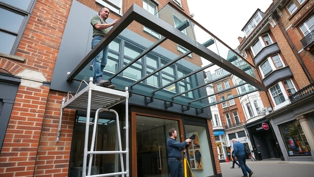 Shopfront Canopy Aldgate