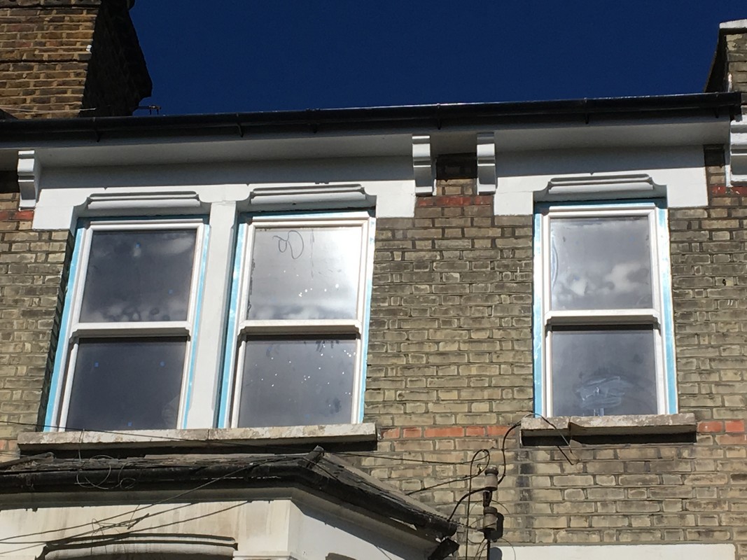 New uPVC sash windows fitted on Victorian terrace in Aldgate